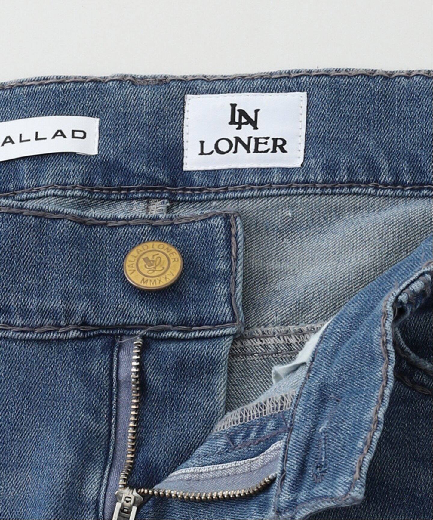 VALLAD / バラッド × LONER】 ファニースティッチ ジーンズ（デニム 