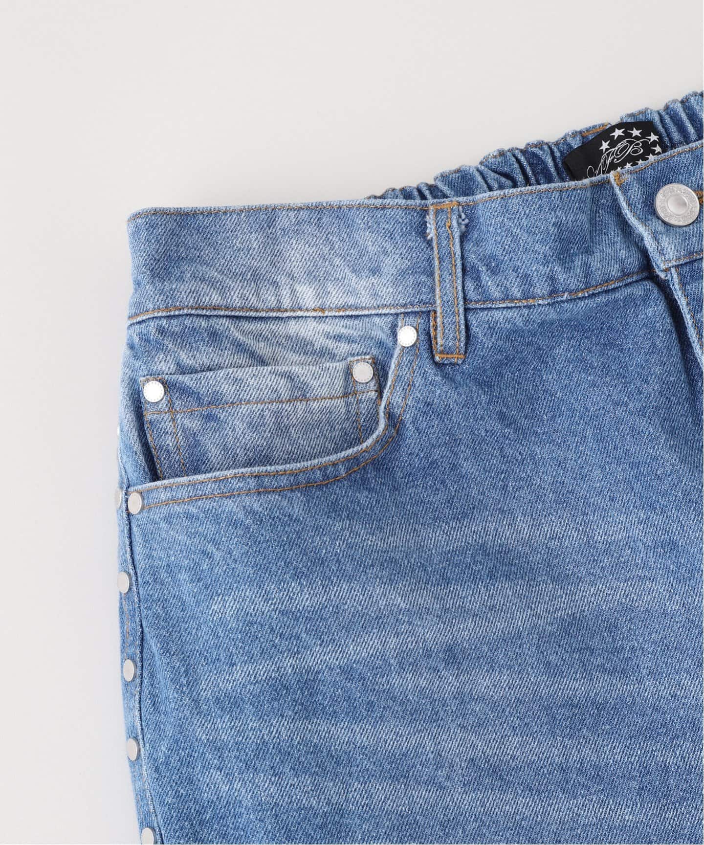 AFB エーエフビー ストレート スタッズ デニムパンツ M AFB / エーエフビー STRAIGHT STUDDED PANTS（デニムパンツ