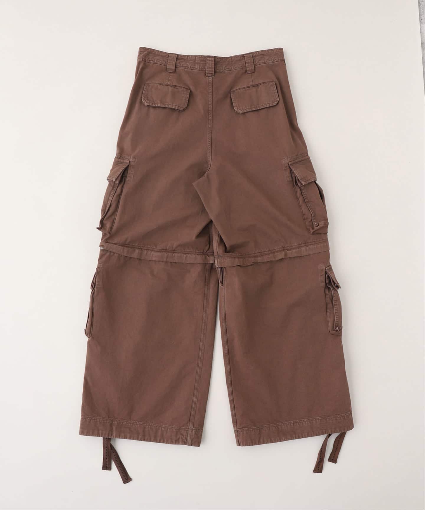 ERL / イーアールエル UNISEX ZIP-OFF CARGO PANTS（カーゴパンツ