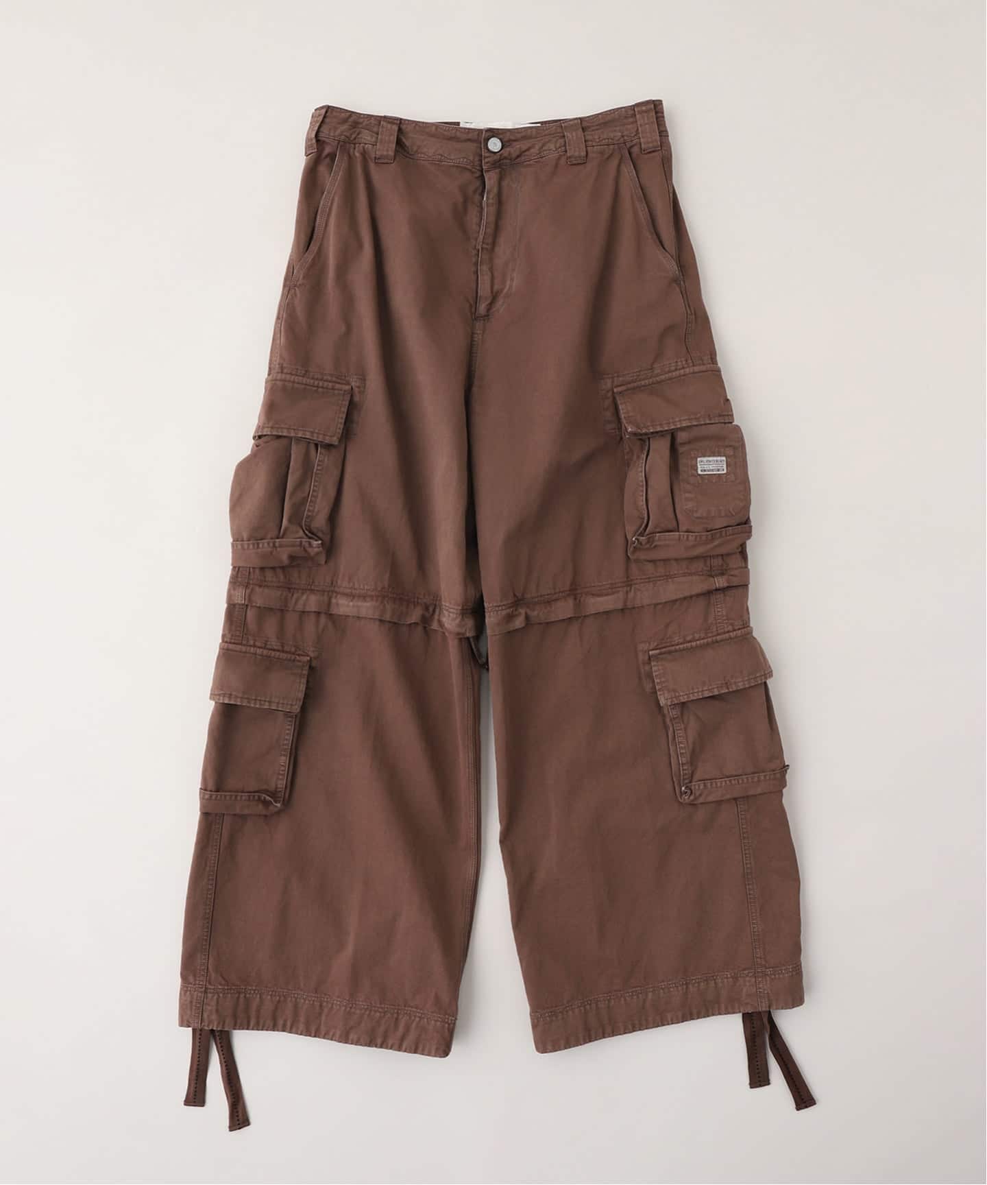 ERL / イーアールエル UNISEX ZIP-OFF CARGO PANTS（カーゴパンツ