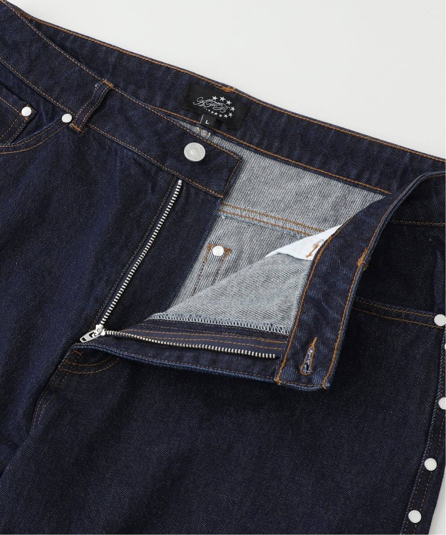 afb SUPER BAGGY STUDDED PANTS デニム AFB ⁄ エーエフビー SUPER 