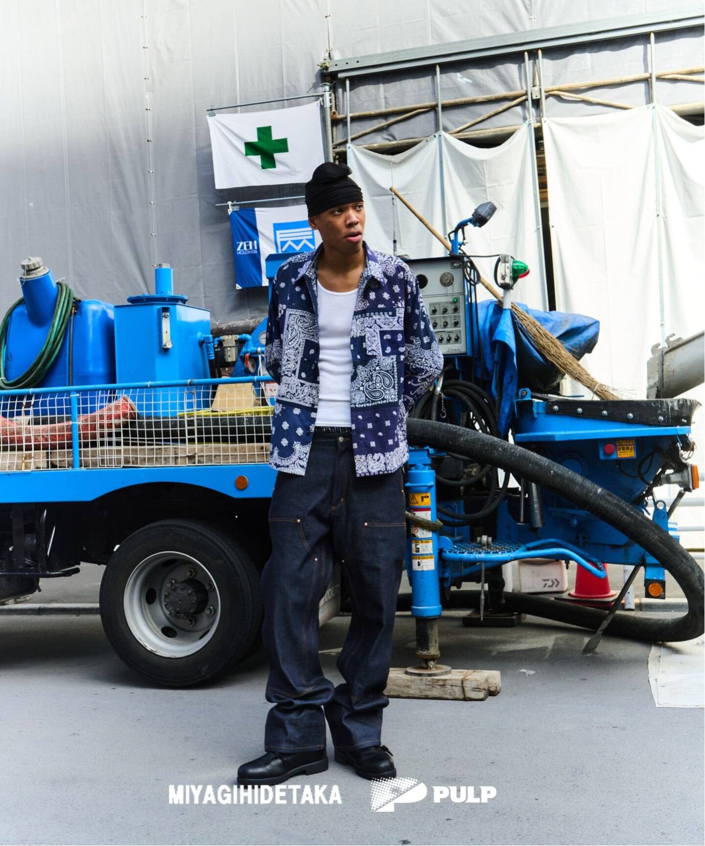 MIYAGIHIDETAKA ワークパンツ ダブルニーパンツ MIYAGIHIDETAKA - 【ラスト1点】Work Pants / ワークパンツ