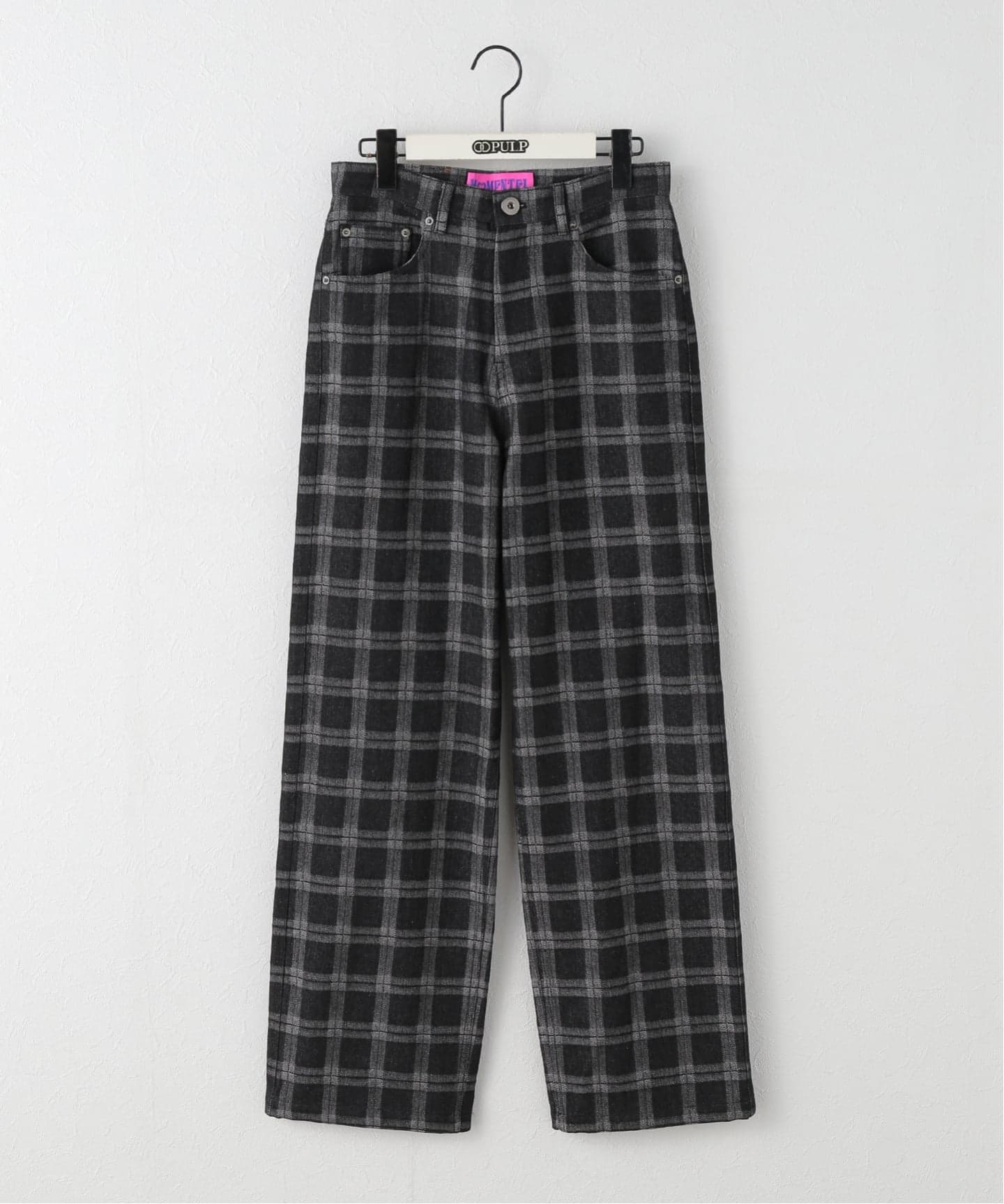 パンツ [MOMENTEL] Bear check denim pants MOMENTEL / モーメンタル Bear check denim pants（デニムパンツ