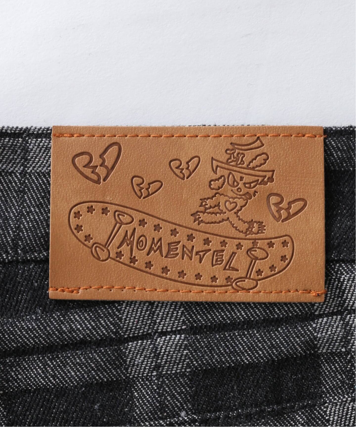 パンツ [MOMENTEL] Bear check denim pants MOMENTEL / モーメンタル Bear check denim pants（デニムパンツ
