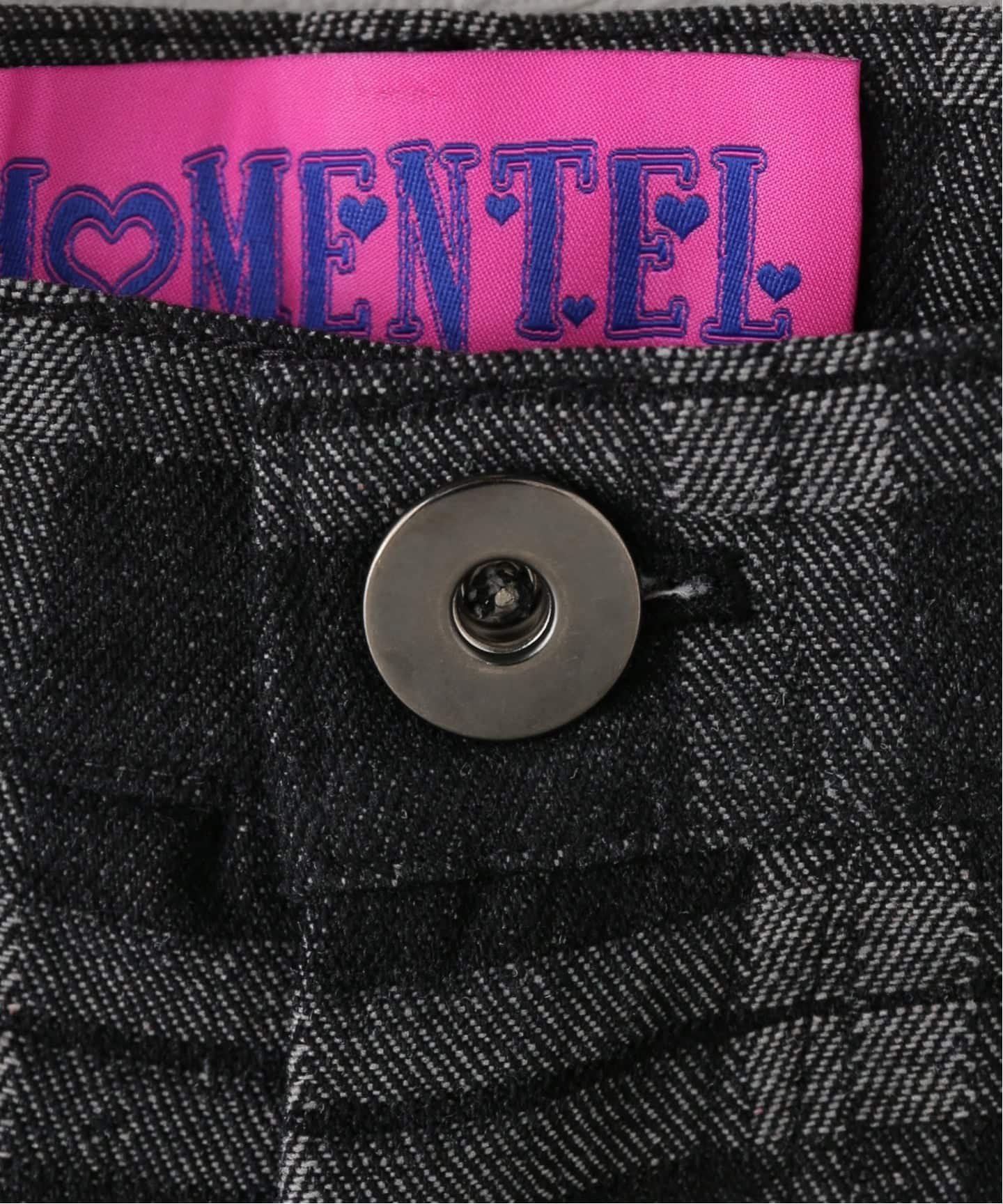 MOMENTEL / モーメンタル Bear check denim pants（デニムパンツ