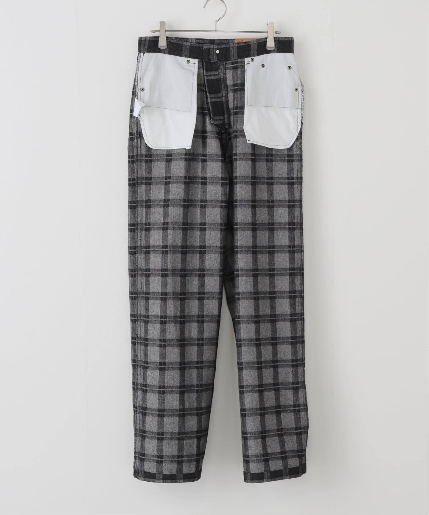 パンツ [MOMENTEL] Bear check denim pants MOMENTEL / モーメンタル Bear check denim pants（デニムパンツ