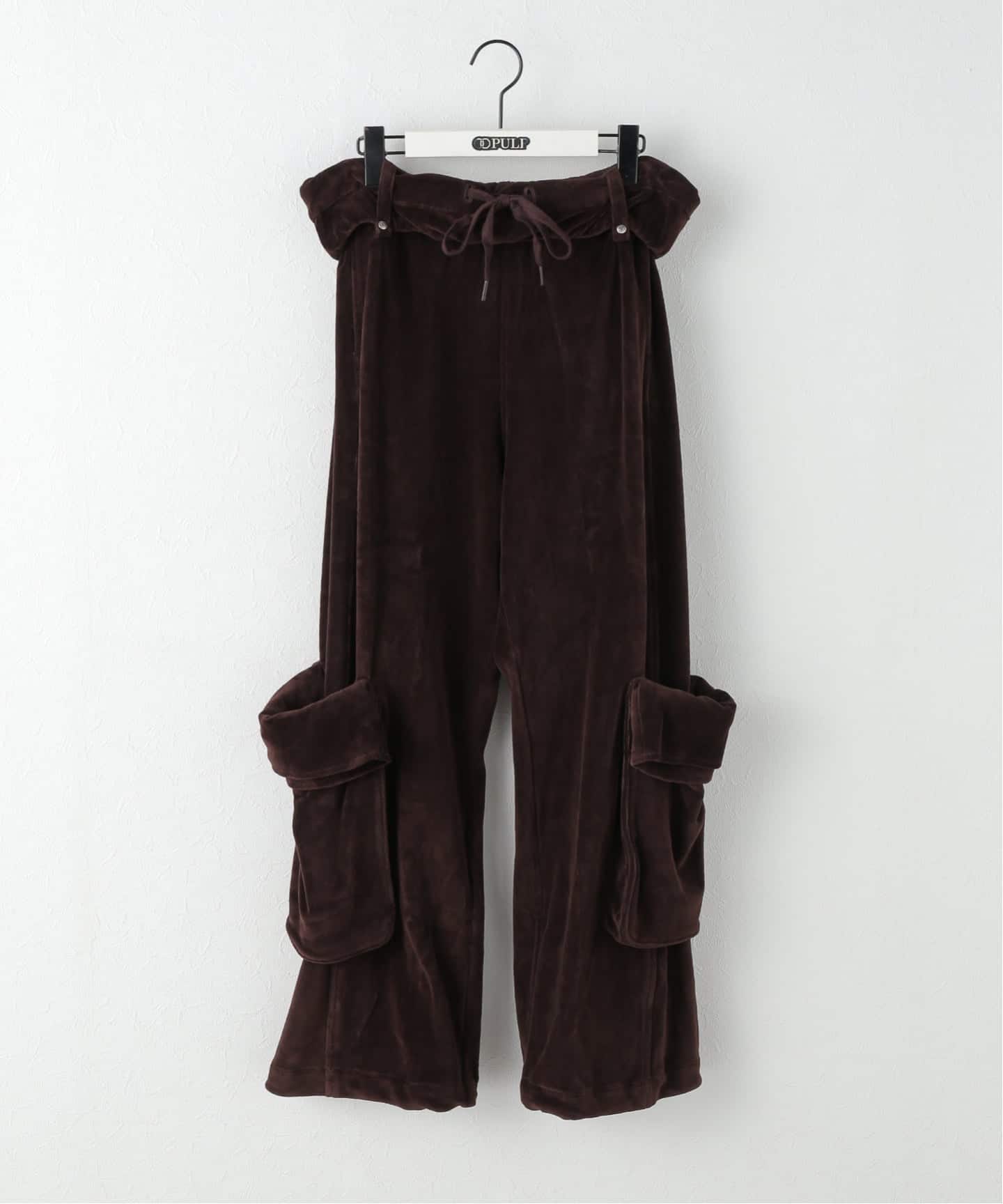 Geek Office / ギークオフィス】OPEN YY Woven ROLLED WAIST VELOUR