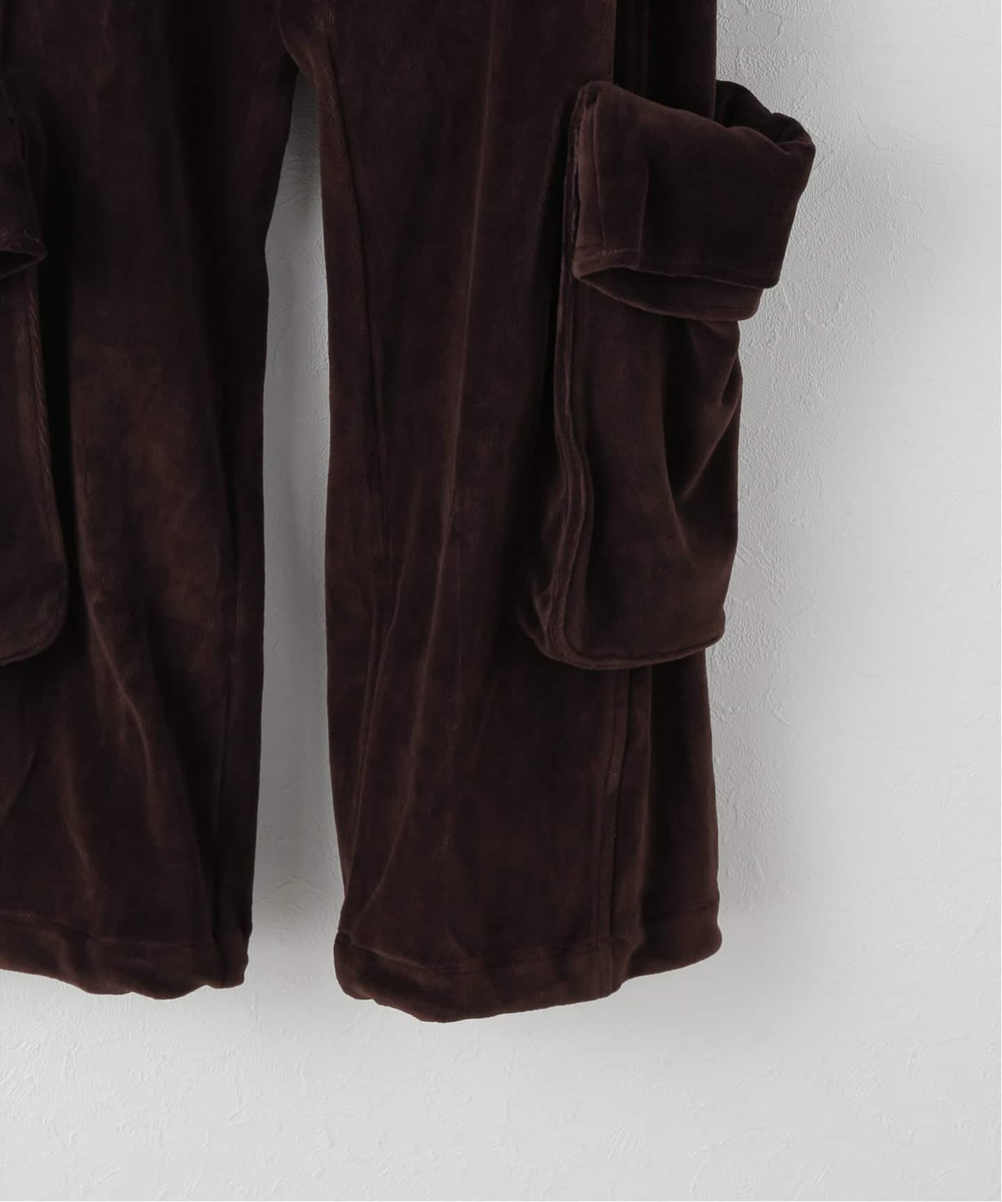 Geek Office / ギークオフィス】OPEN YY Woven ROLLED WAIST VELOUR