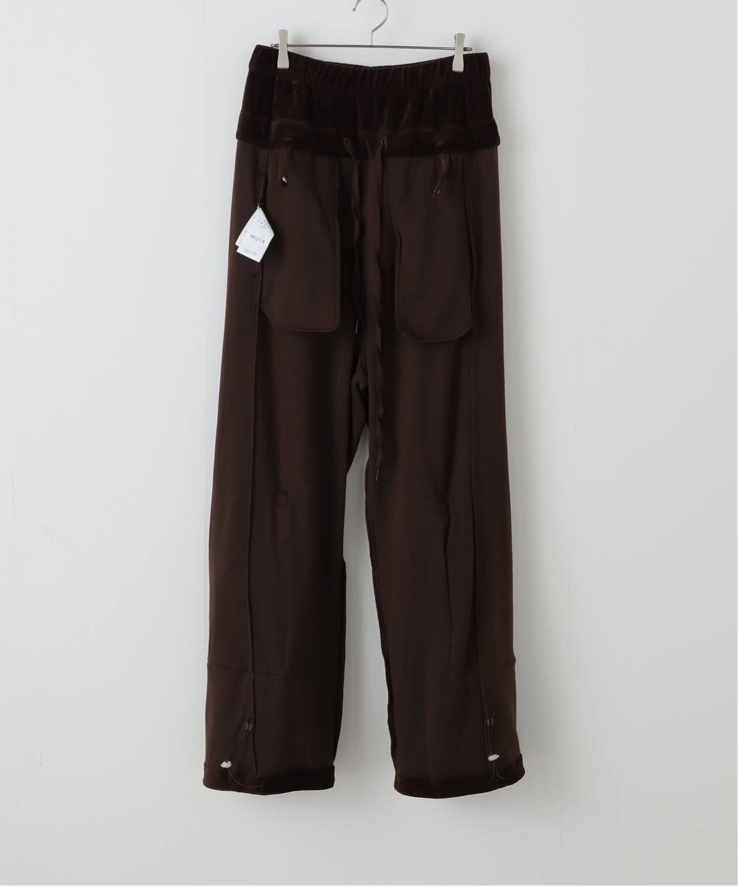 Geek Office / ギークオフィス】OPEN YY Woven ROLLED WAIST VELOUR