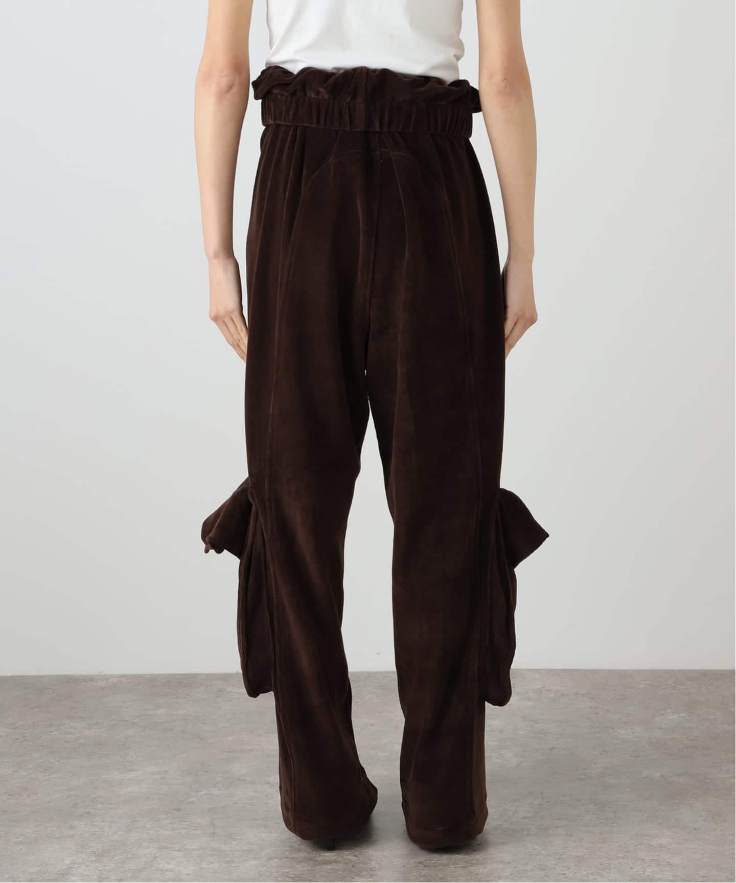 Geek Office / ギークオフィス】OPEN YY Woven ROLLED WAIST VELOUR