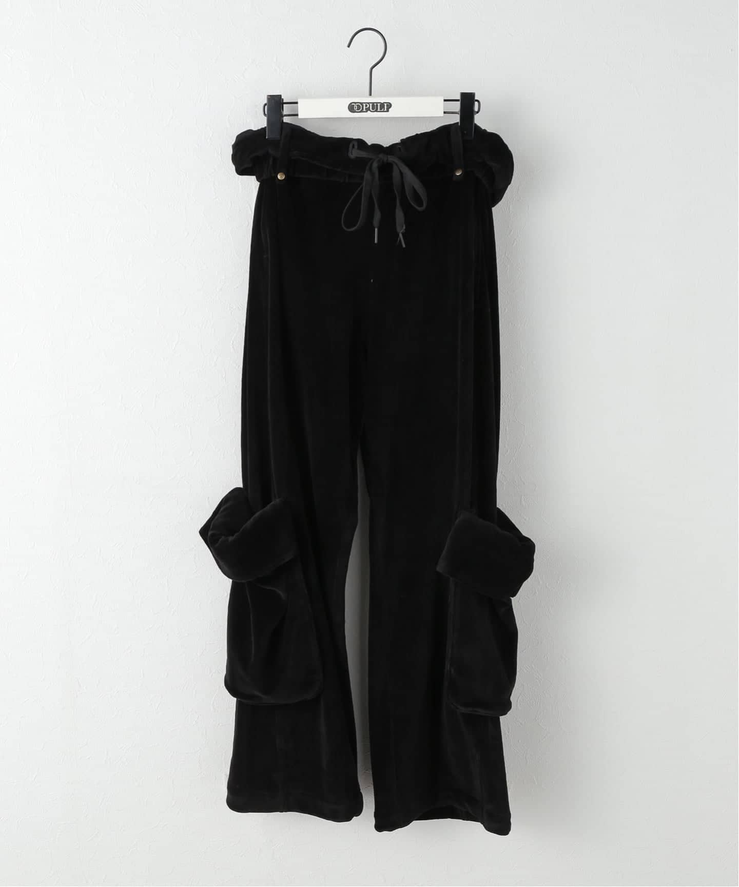 Geek Office / ギークオフィス】OPEN YY Woven ROLLED WAIST VELOUR