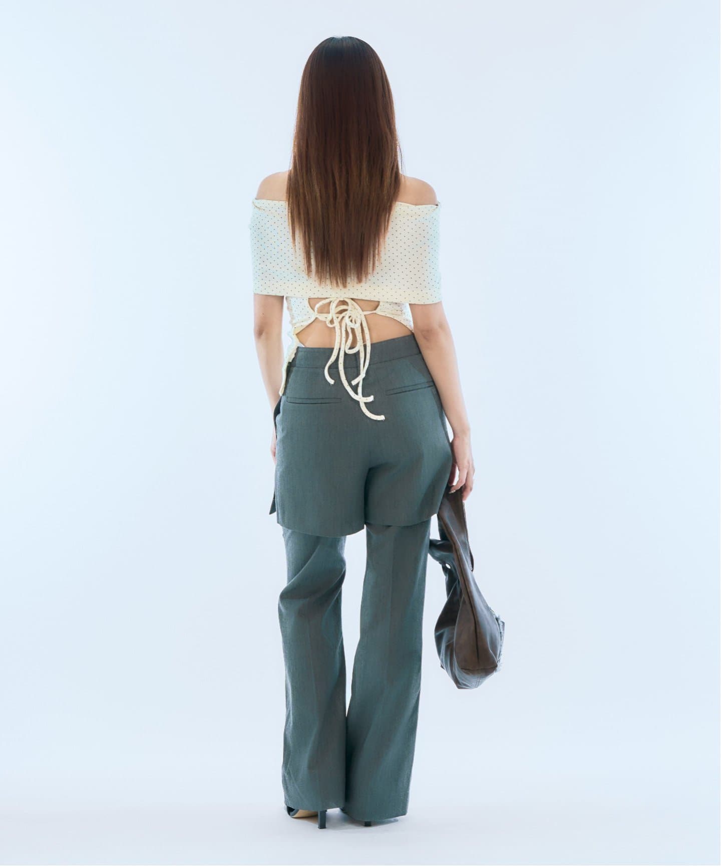 パンツ OPEN YY 25SS OVERLAY PANTS 2colors OPEN YY