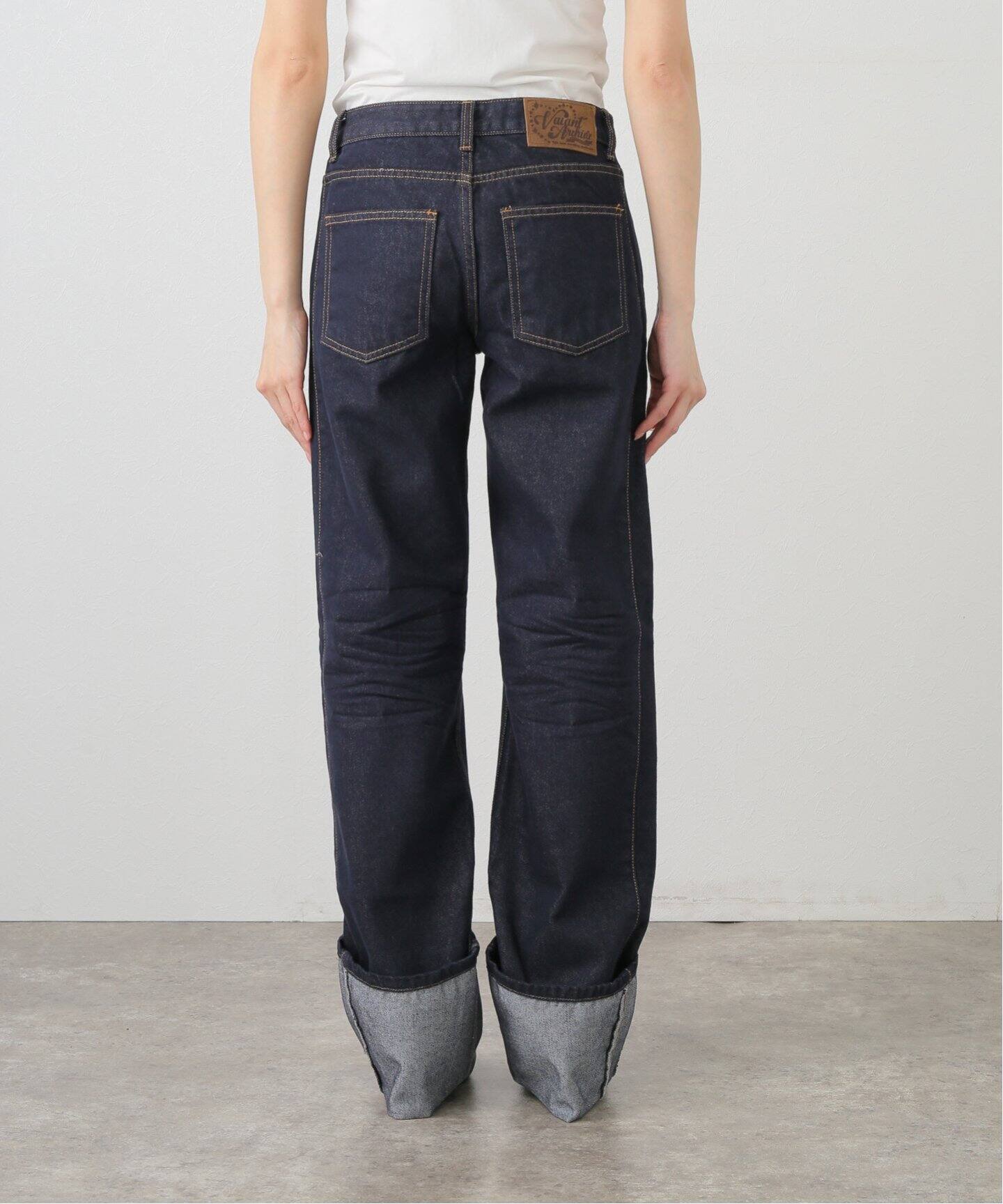 デニム・ジーパン VACANT Archive : 25SS / HEIDI LONG LENGTH TURN-UP DENIM Geek Office / ギークオフィス】VACANT Archive / HEIDI LONG