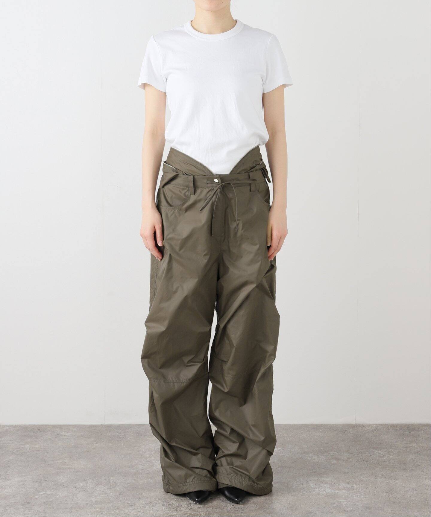 パンツ LCDC : 25SS / DRAWSTRING PARACHUTE TROUSERS (2COLORS) Geek Office / ギークオフィス】LCDC DRAWSTRING PARACHUTE