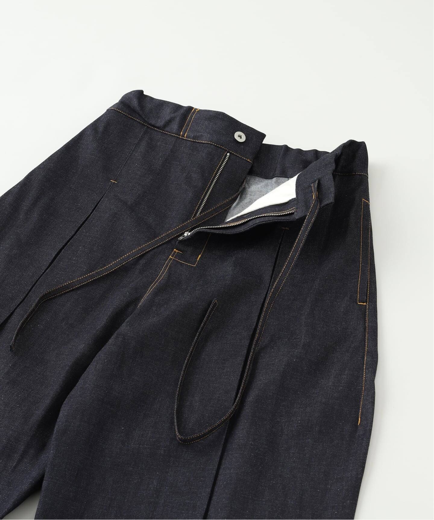 SAGE NATION / セイジネーション BOX PLEAT TROUSER DENIM / S074