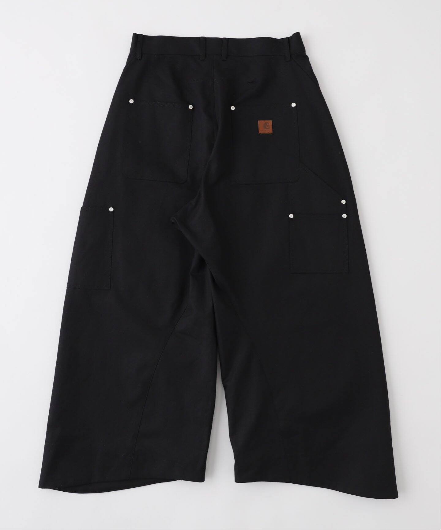 YUKI HASHIMOTO BELTED TROUSERS スラックスパンツ TWISTED WORK PANTS BLACK – YUKI HASHIMOTO