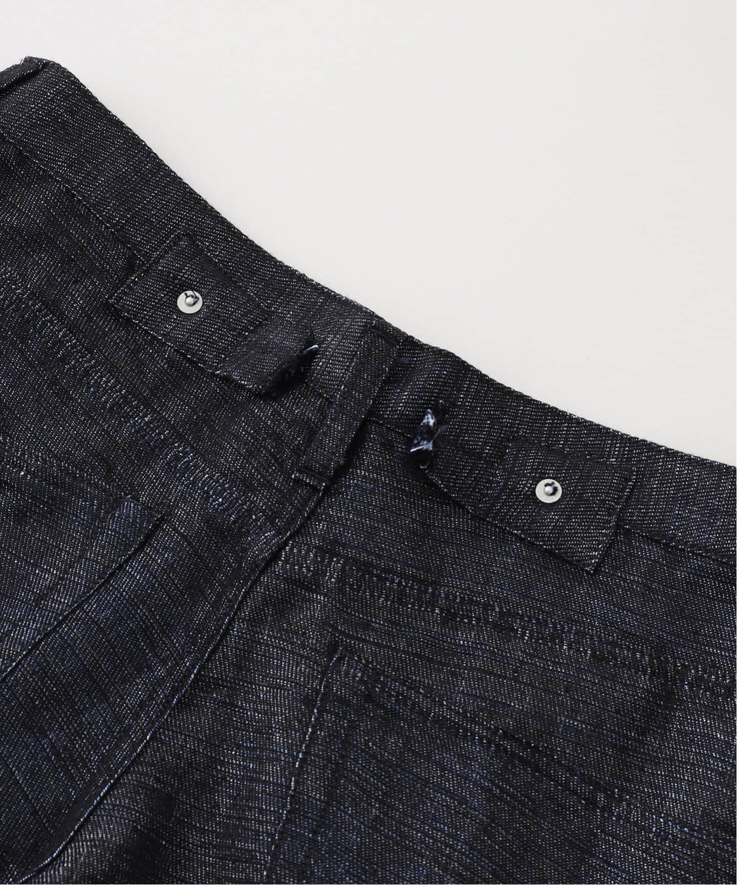 DAIRIKU / ダイリク Straight Linen Denim Pants L-DNM2（デニム