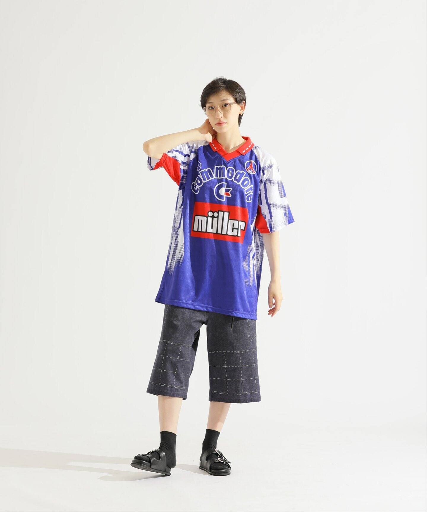 Poggy × Paris Saint-Germain】DEAR PSG PRINTED BAGGY SHORTS