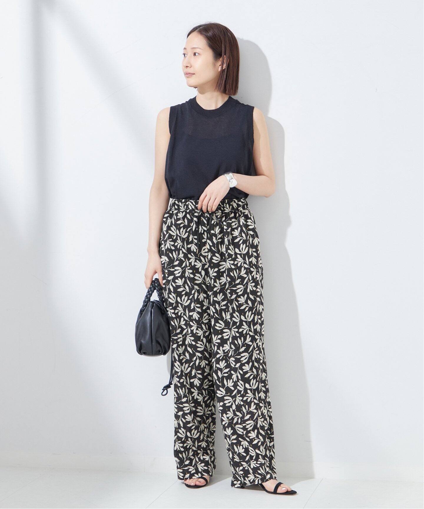 追加2》DEVEAUX GOLDラメモノトーンイージーパンツ（その他パンツ