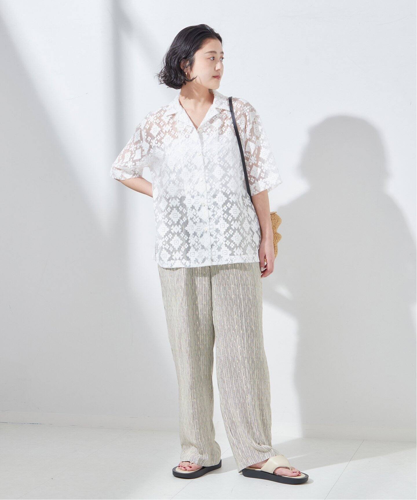 JOURNAL STANDARD L'ESSAGE ラメモノトーンパンツ DEVEAUX GOLDラメモノトーンイージーパンツ（その他パンツ