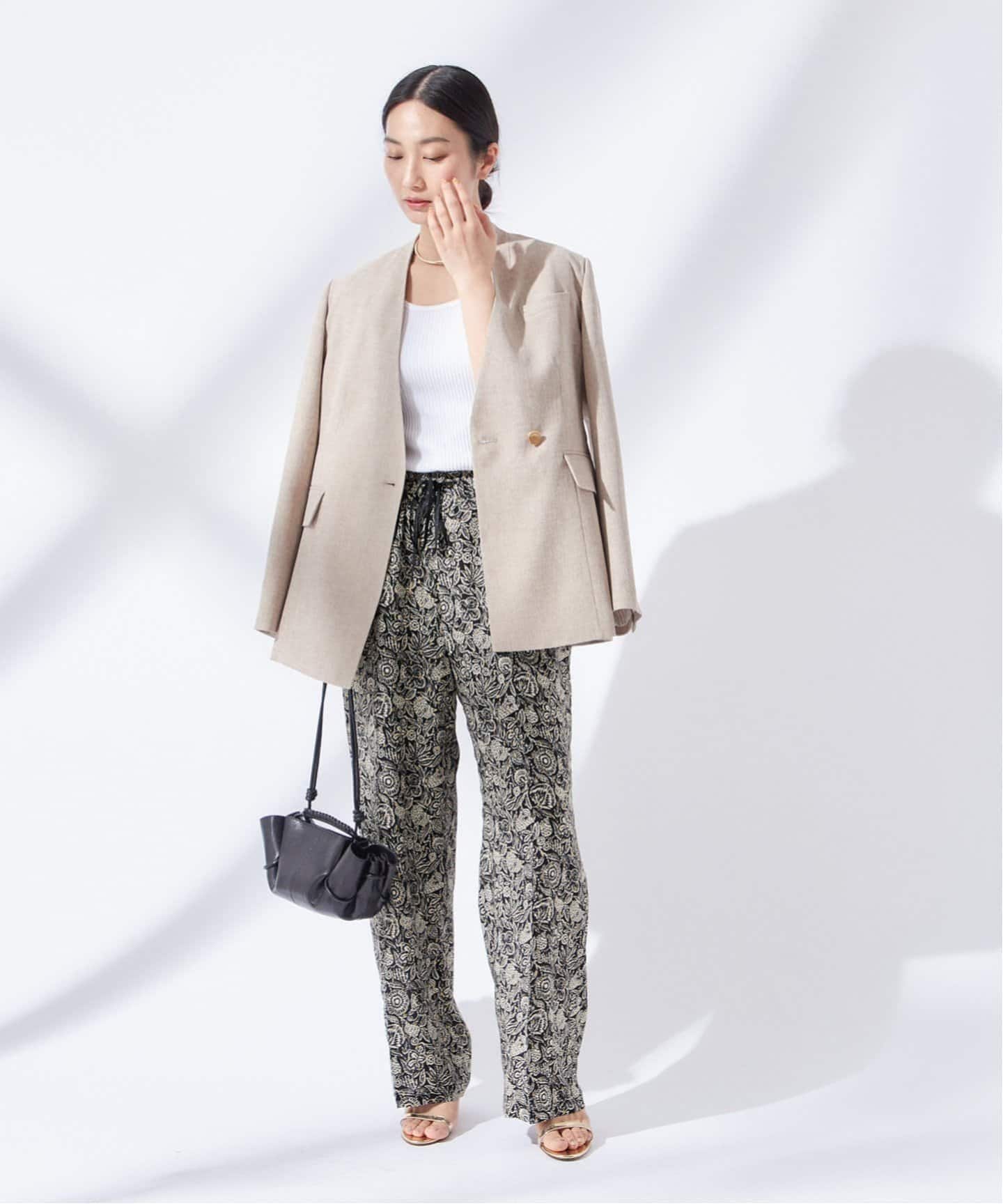 JOURNAL STANDARD L'ESSAGE ラメモノトーンパンツ ジャーナルスタンダード レサージュ（journal standard L'essage