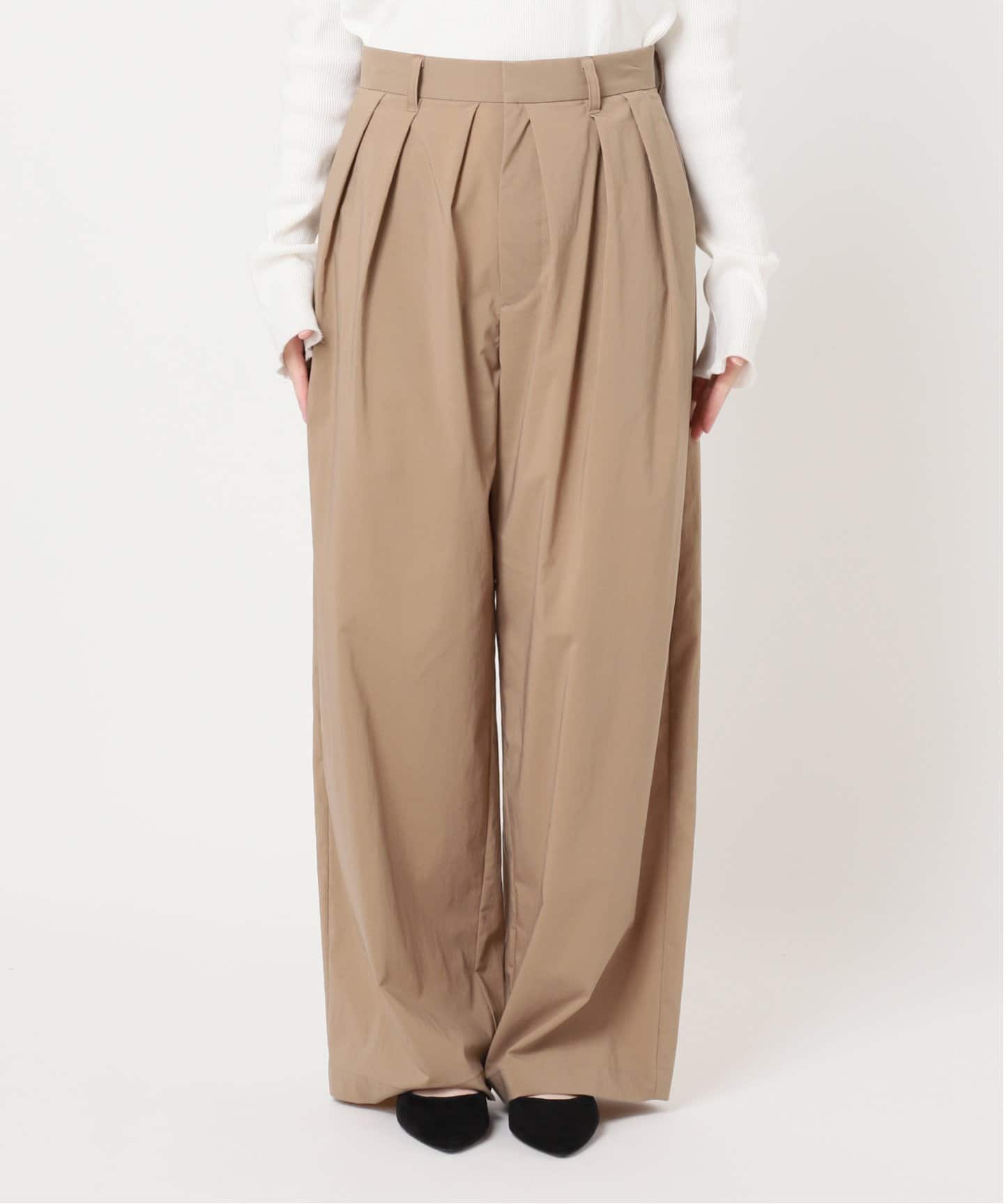 JOURNAL STANDARD L'ESSAGEリヨセル ベージュパンツ 36 JOURNAL STANDARD L'ESSAGEリヨセル ベージュパンツ 36 - メルカリ