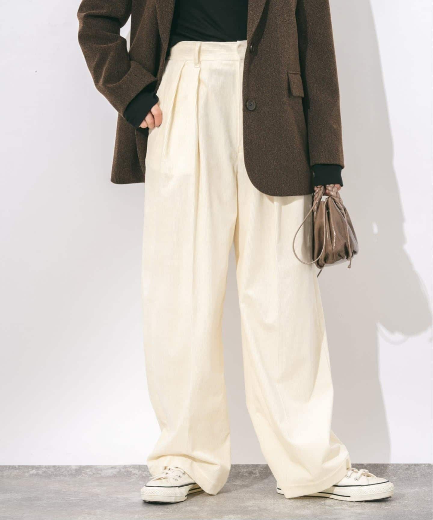 追加3》ストレッチコーデュロイ 2タックパンツ（その他パンツ