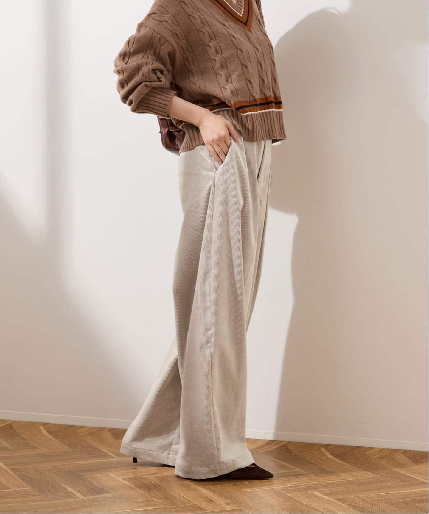 追加3》ストレッチコーデュロイ 2タックパンツ（その他パンツ