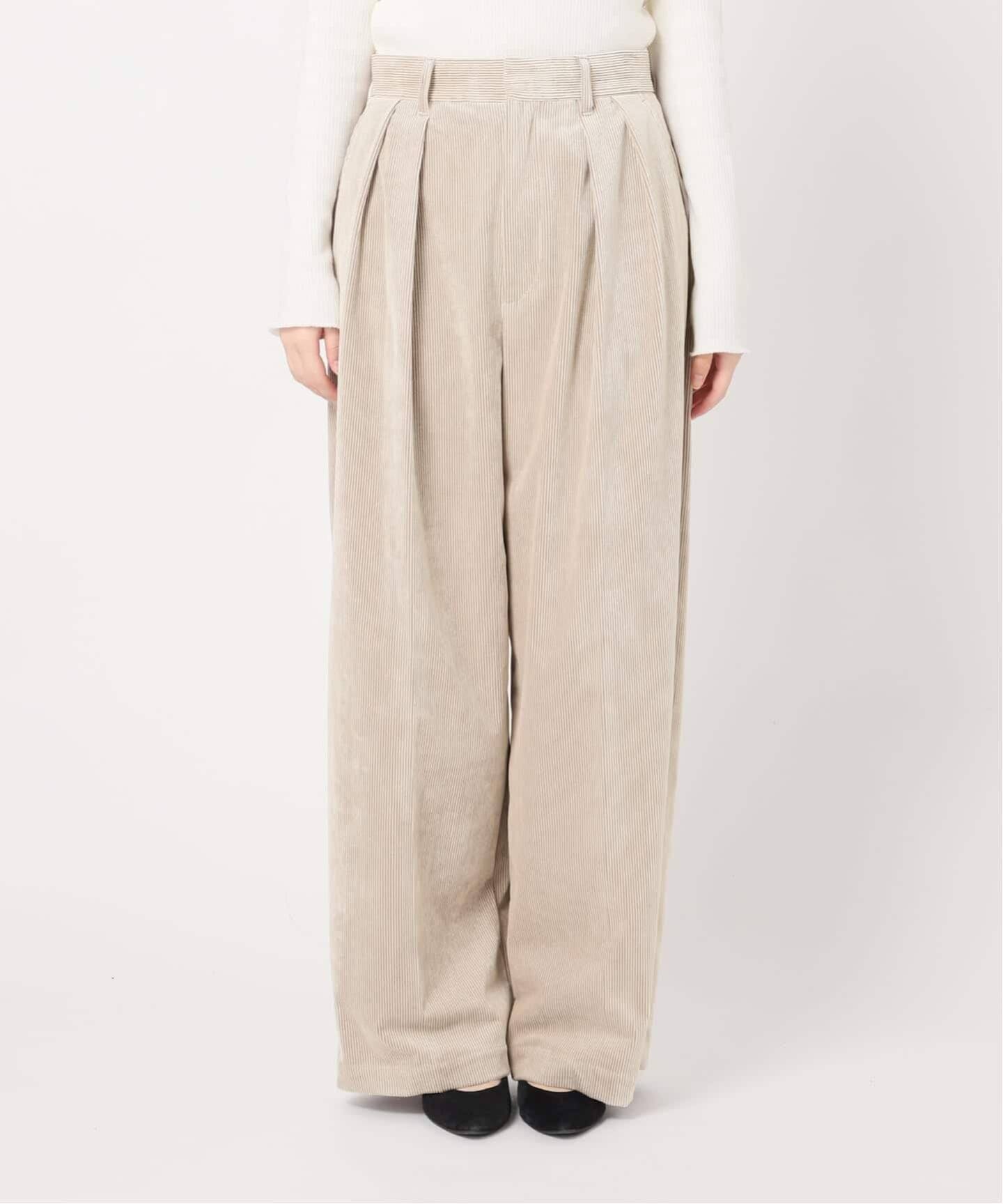 L’ESSAGE　ジャーナルスタンダード　ストレッチコーデュロイ　2タックパンツ 追加3》ストレッチコーデュロイ 2タックパンツ（その他パンツ