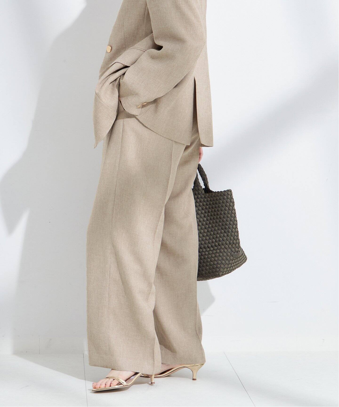 L0440S 新品 kolor ラックス パンツ ベージュ ：2 Women's Pants – kolor official online store