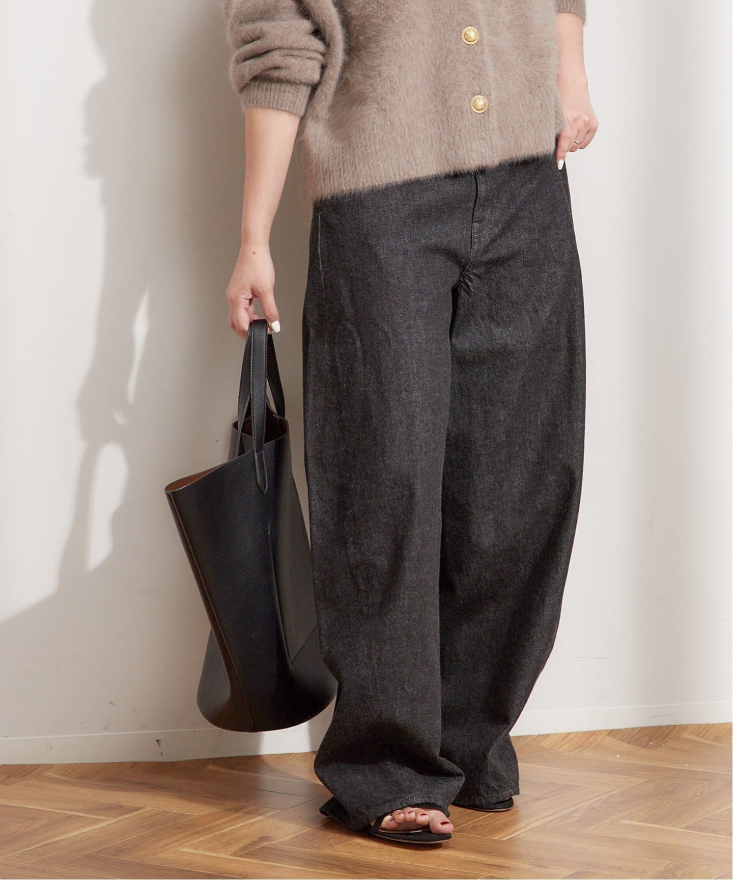 ジャーナルスタンダード　レサージュ　ルーズウェービング　3D デニムパンツ ルーズウェービング 3D デニムパンツ（デニムパンツ・ジーンズ