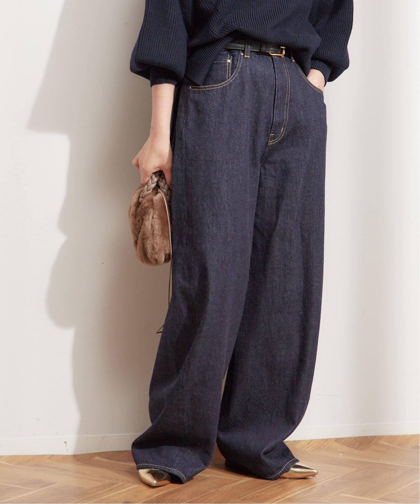 ジャーナルスタンダード　レサージュ　ルーズウェービング　3D デニムパンツ 追加3》ルーズウェービング 3D デニムパンツ（デニムパンツ