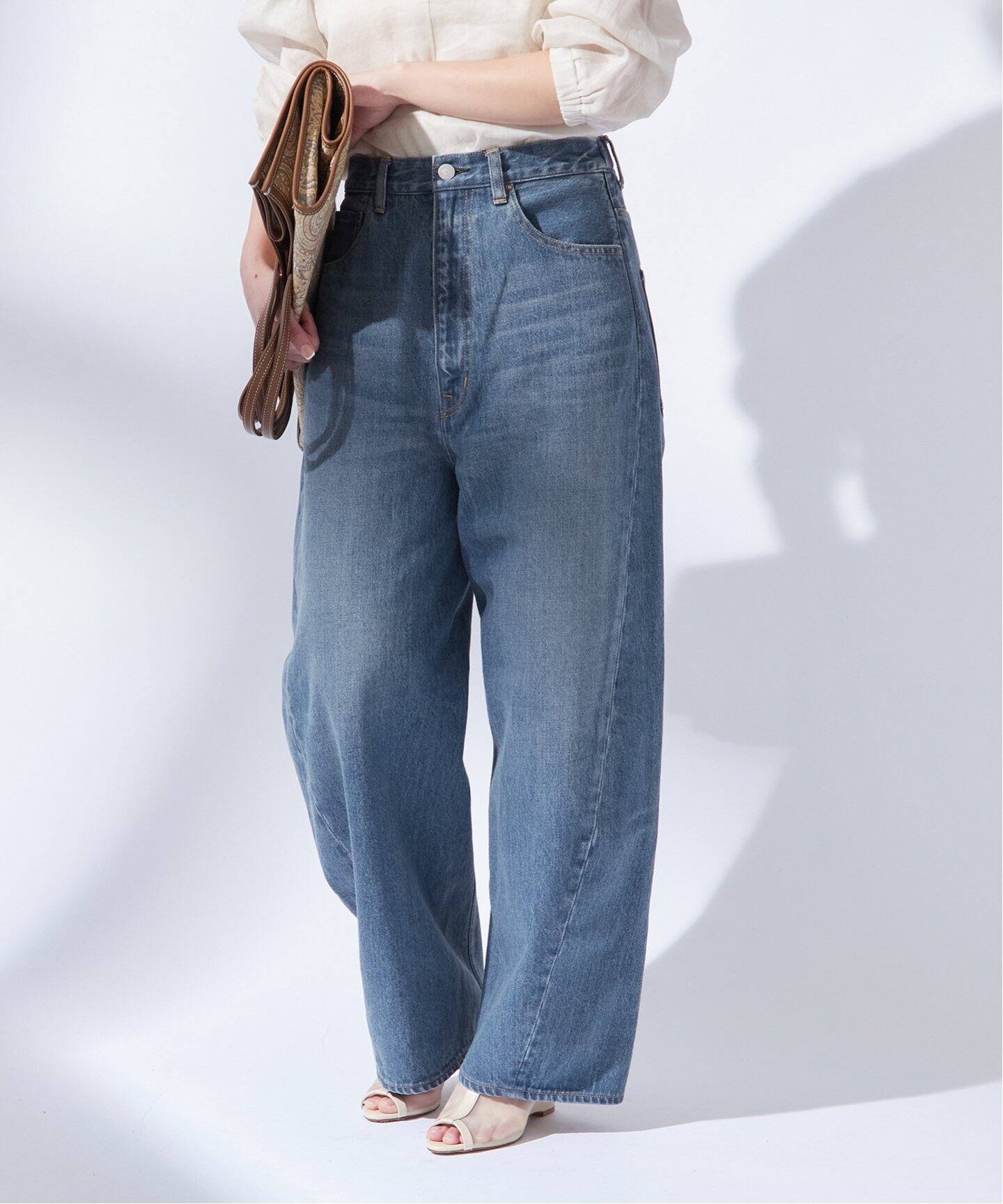 アンティークデニム ギャザーパンツ（デニムパンツ・ジーンズ  