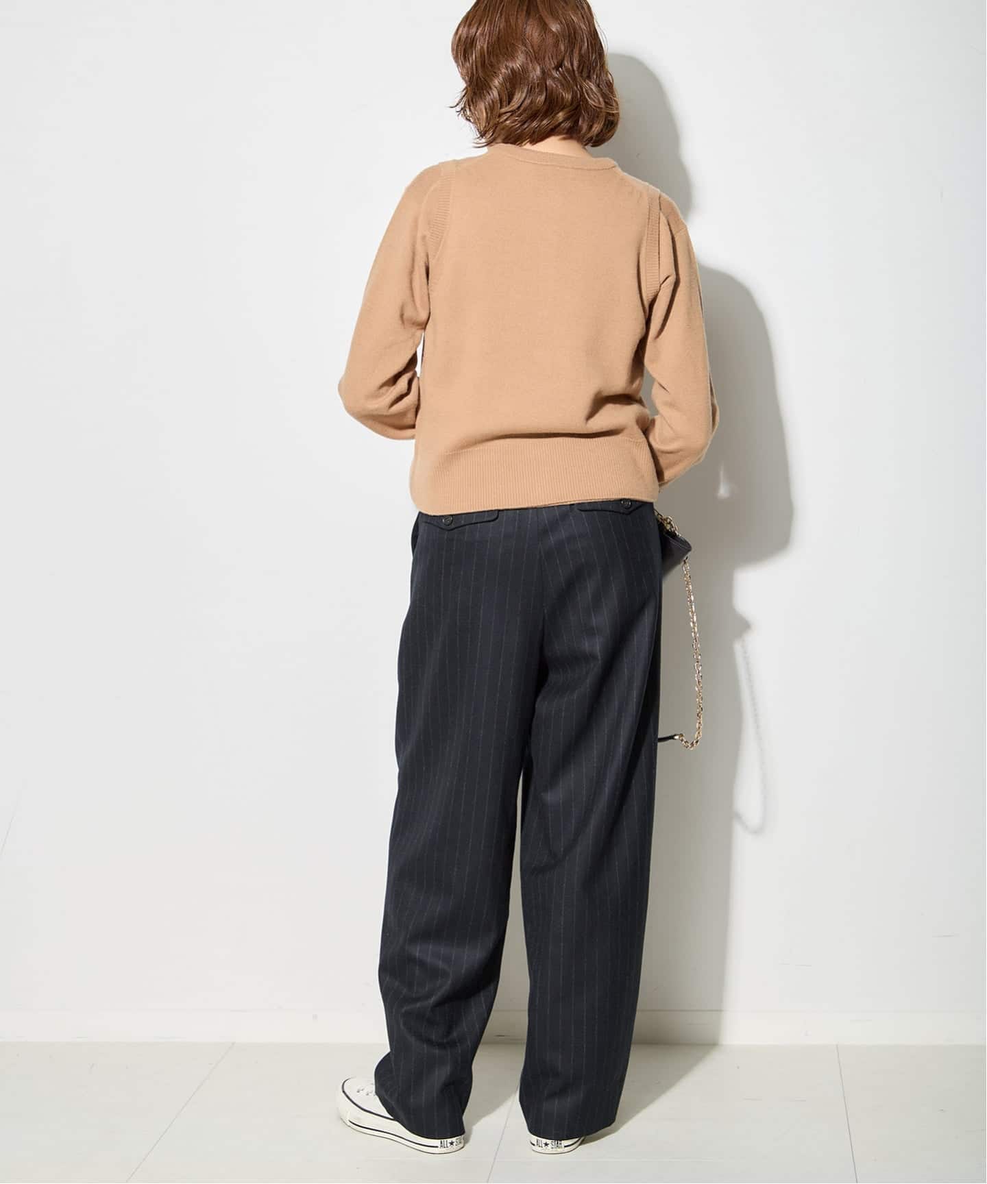 【NEW】ジャーナルスタンダード レサージュ（journal standard L’essage）/ウールピンストライプ/無地トラウザーパンツ ウールピンストライプ/無地トラウザーパンツ（スラックス）｜JOURNAL