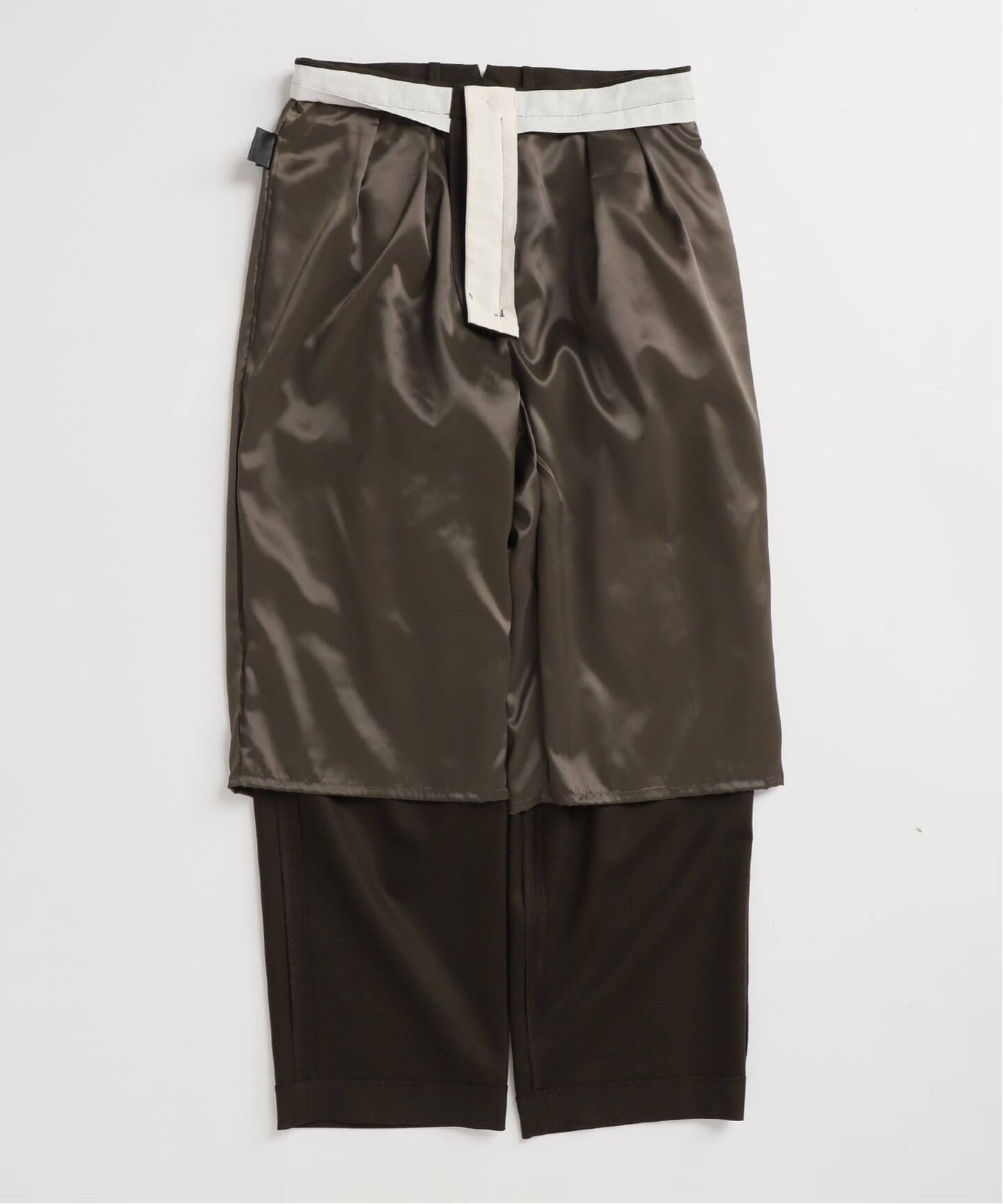 ウールピンストライプ/無地トラウザーパンツ（スラックス）｜JOURNAL