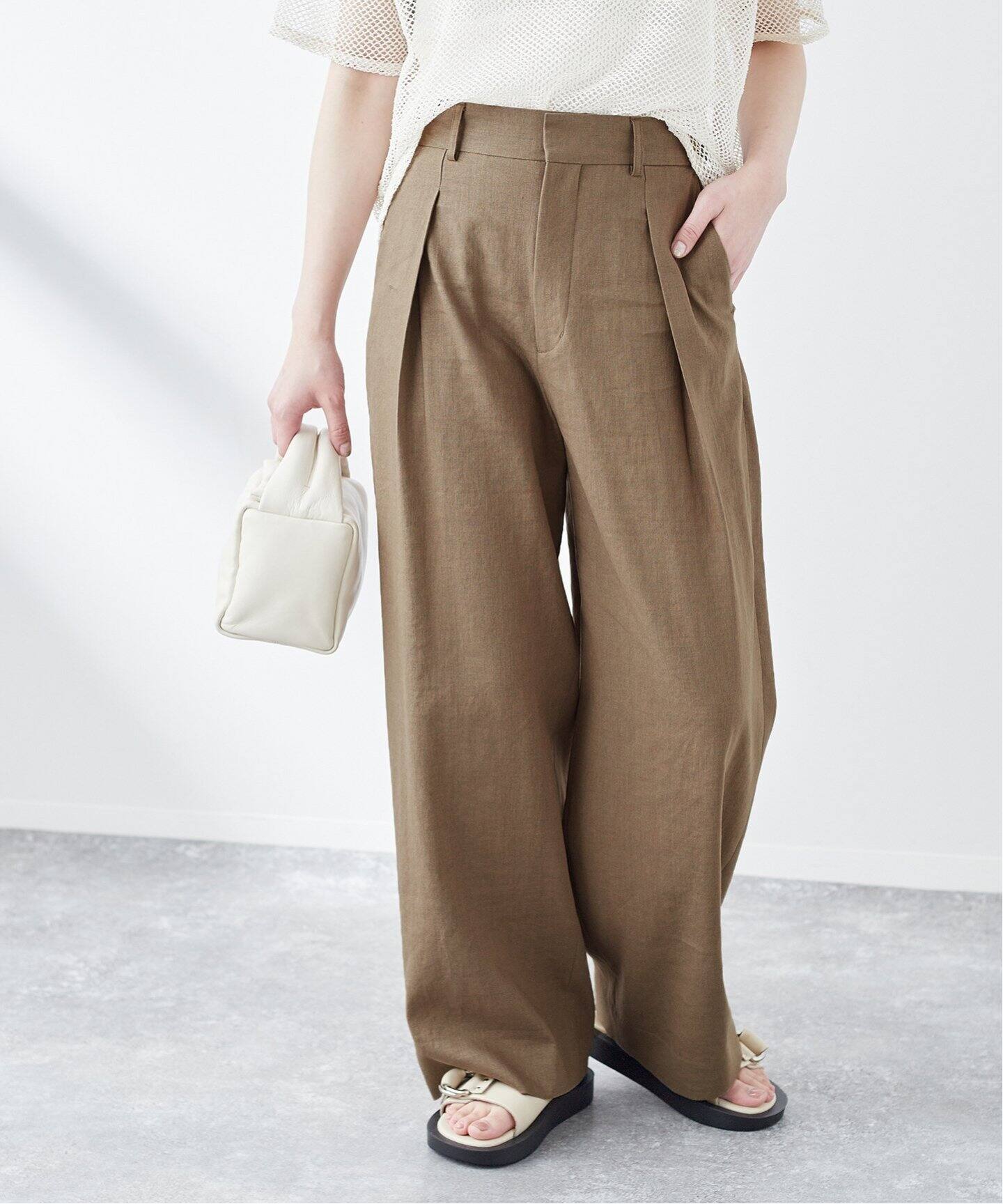 JOURNAL STANDARD L’ESSAGE 2タックワイドパンツ ヴィスポリーノ2タックワイドパンツ | ジャーナルスタンダード