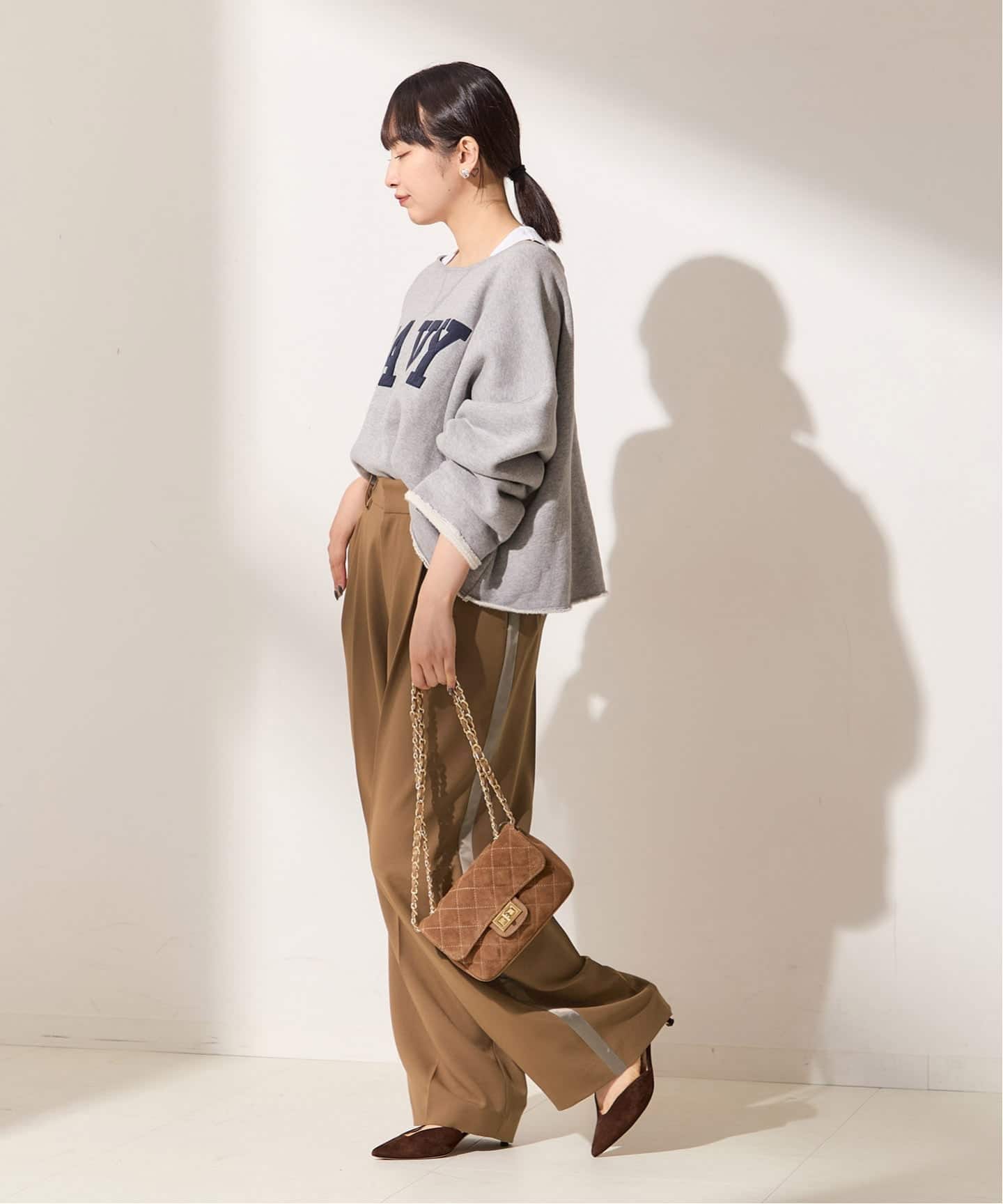 JOURNAL STANDARD L'ESSAGE PE/ツイルラインパンツ セール】PE/ツイルラインパンツ（スラックス）｜journal