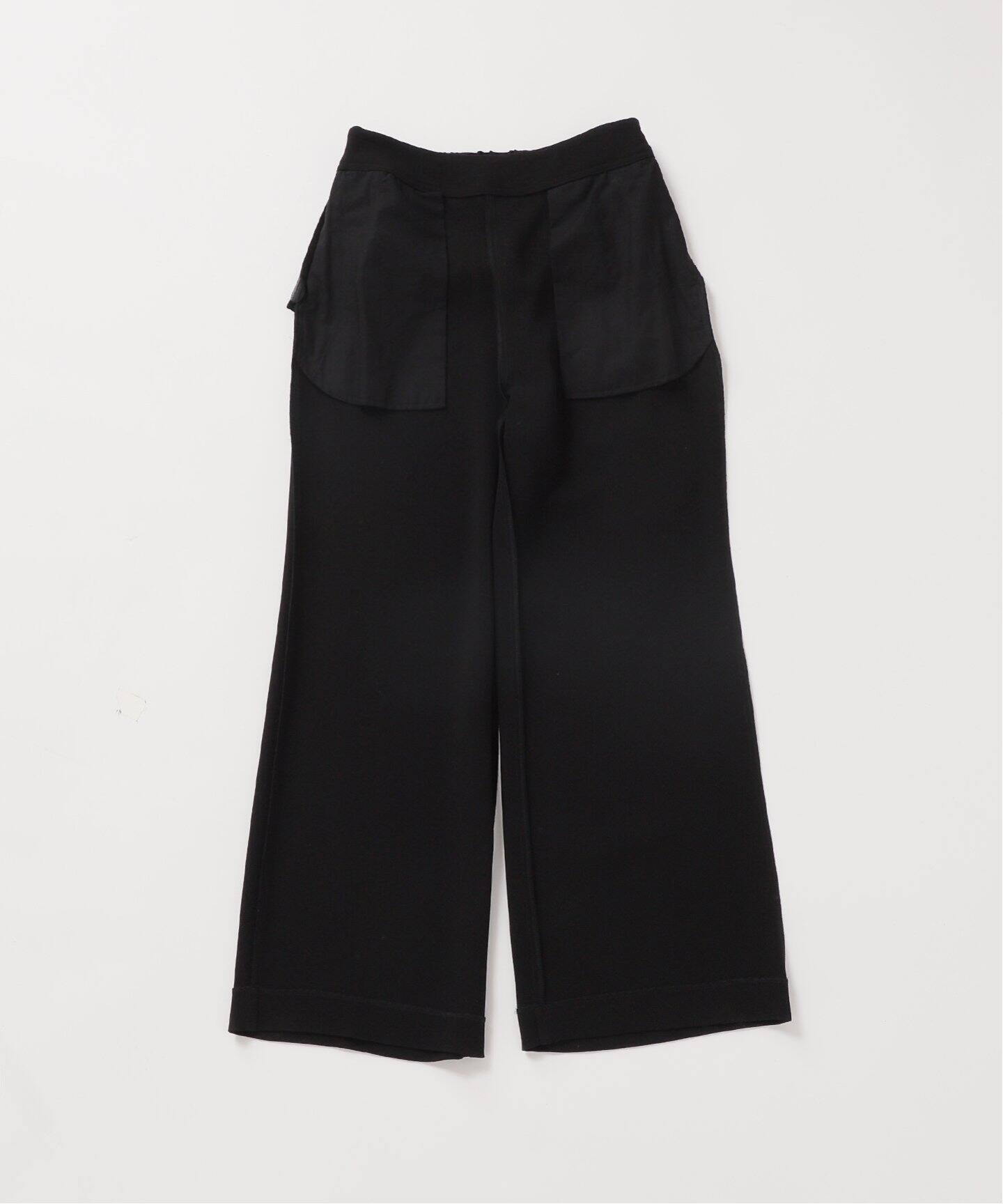 トリアセテート ダブルクロスジョーゼットパンツ（スラックス