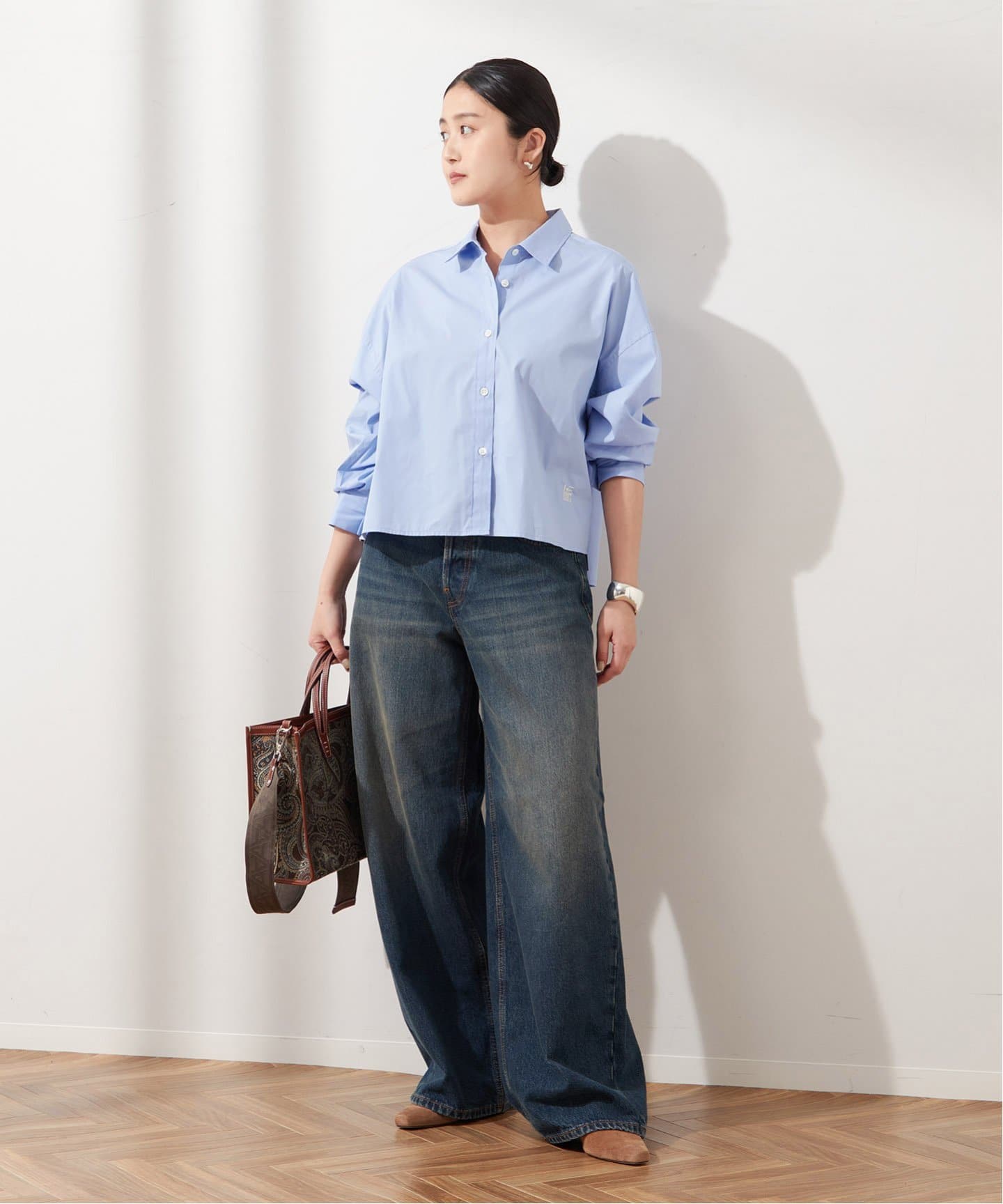 HAIKURE/ハイクル】BETHANY SHORT LENGTH INTENSE BLU：デニム