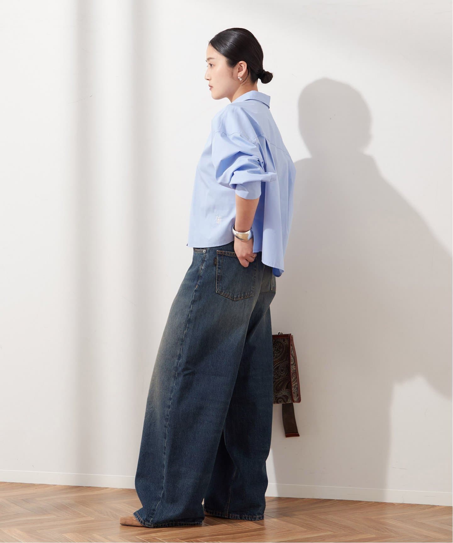 デニム・ジーパン HAIKURE Bethany jeans HAIKURE/ハイクル】BETHANY SHORT LENGTH INTENSE BLU:デニム