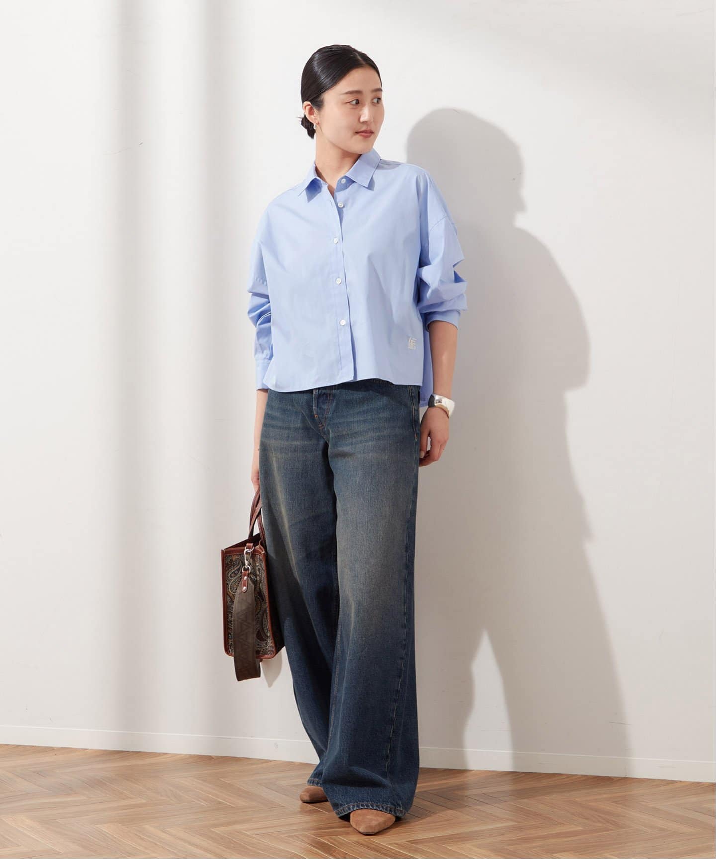 HAIKURE/ハイクル】BETHANY SHORT LENGTH INTENSE BLU：デニム（デニム