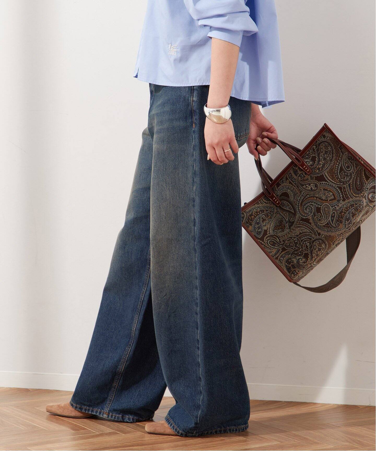 HAIKURE/ハイクル】BETHANY SHORT LENGTH INTENSE BLU：デニム