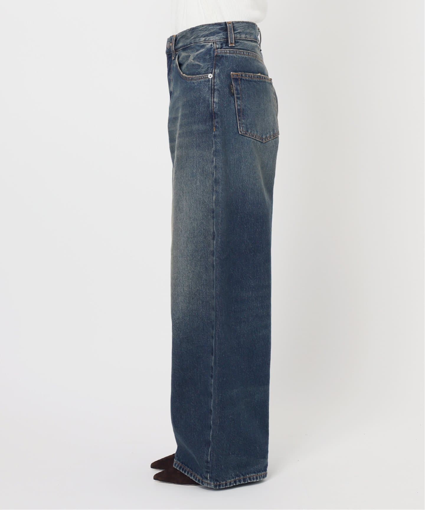 HAIKURE/ハイクル】BETHANY SHORT LENGTH INTENSE BLU：デニム