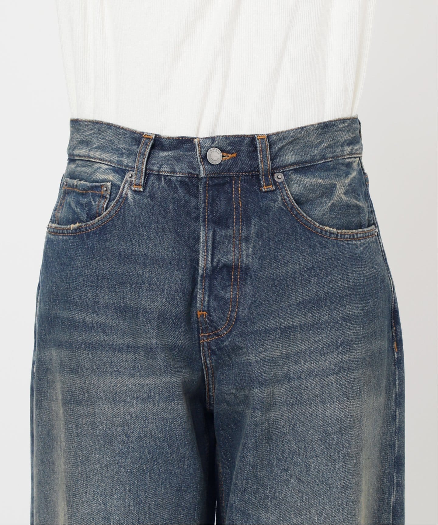 HAIKURE/ハイクル】BETHANY SHORT LENGTH INTENSE BLU：デニム（デニム