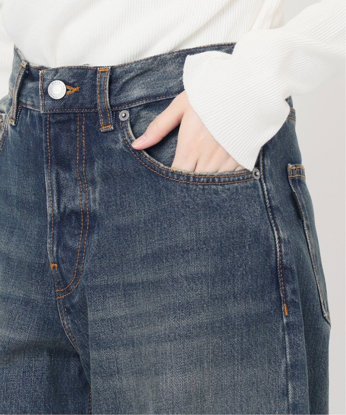 HAIKURE ハイクル BETHANY ジーンズ OIL BLUE 23 HAIKURE /ハイクル 】BETHANY OIL BLUE ASIAN FIT｜martinique