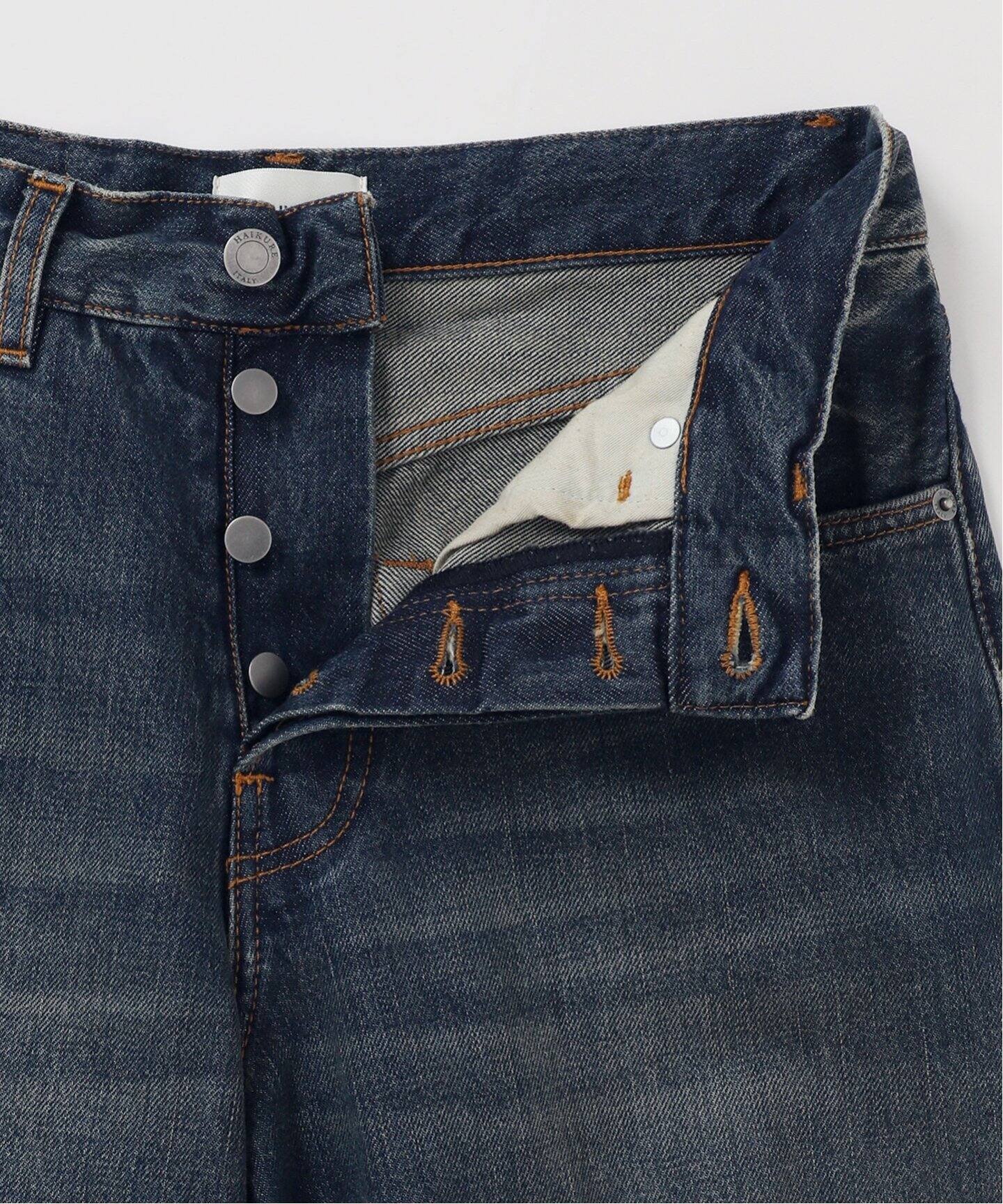 HAIKURE/ハイクル】BETHANY SHORT LENGTH INTENSE BLU：デニム（デニム