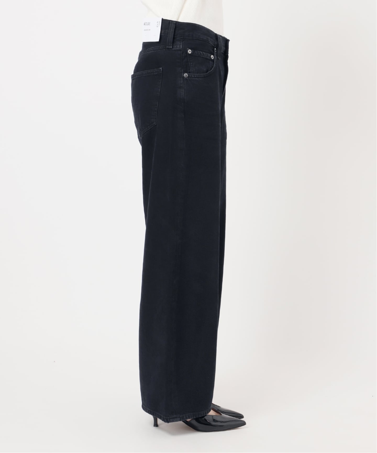 AGOLDE / エーゴールドイー】LOW CURVE JEAN CROP IN CRUSHED：デニム