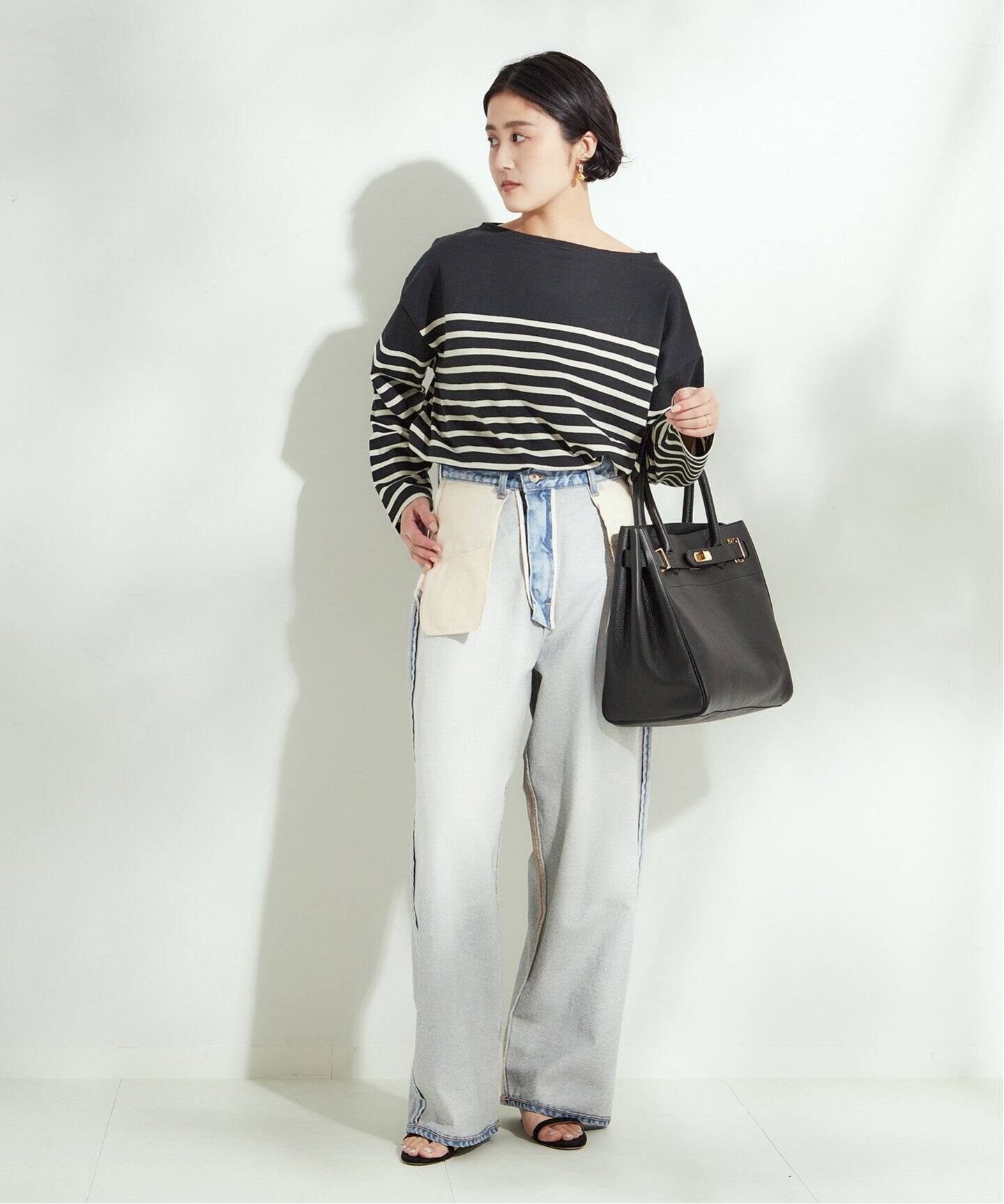 追加2》【INSCRIRE /アンスクリア】Loose Fit Inside Out Denim 