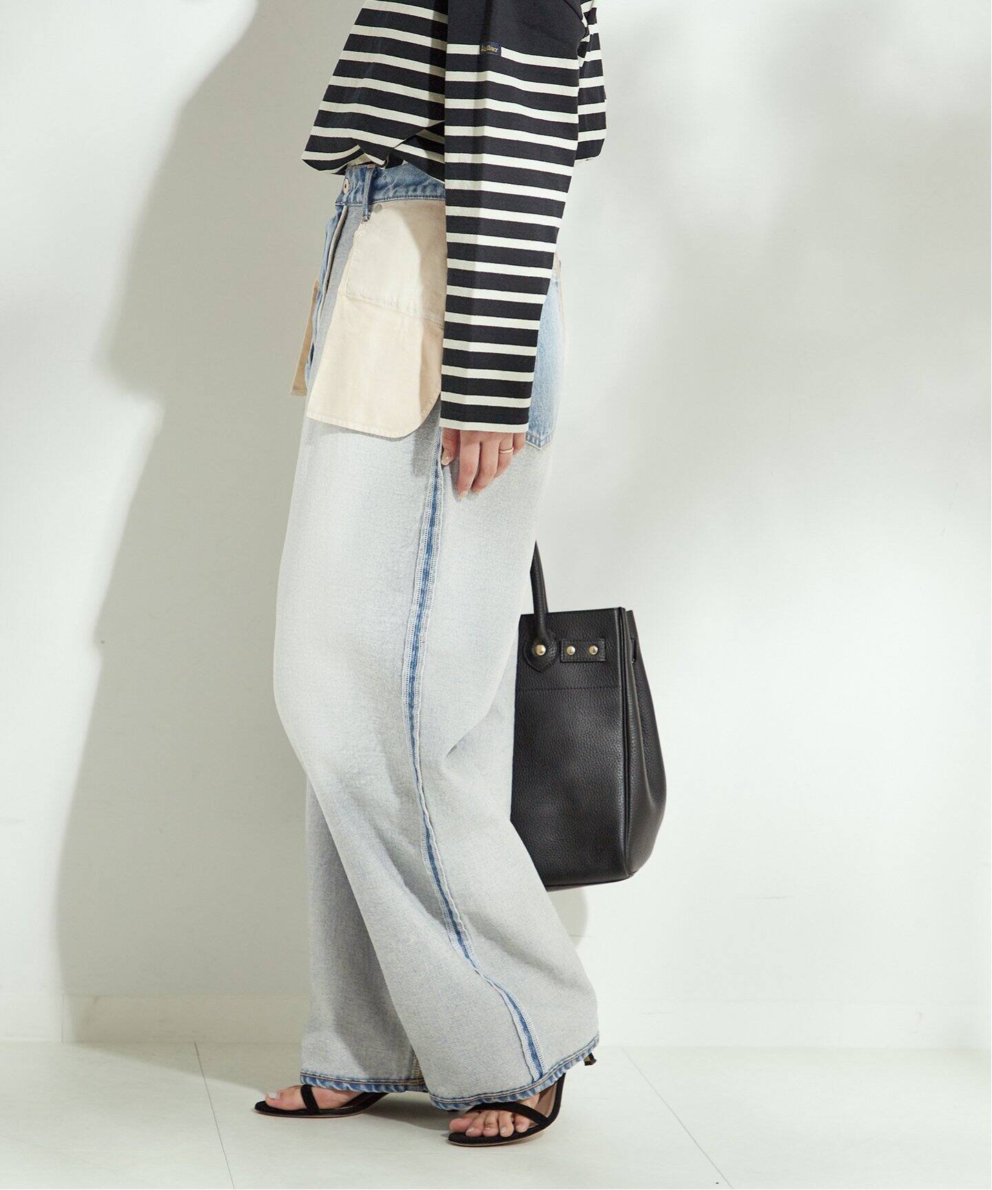 追加2》【INSCRIRE /アンスクリア】Loose Fit Inside Out Denim 