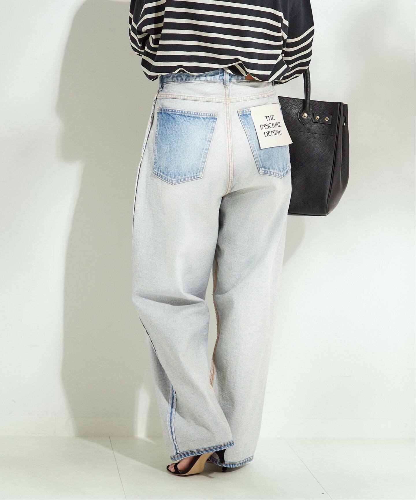 追加2》【INSCRIRE /アンスクリア】Loose Fit Inside Out Denim 
